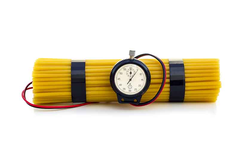 Are Carbohydrates Bad For Us? Picture of Spaghetti Attached To a Timebomb. Are Carbs Bad?