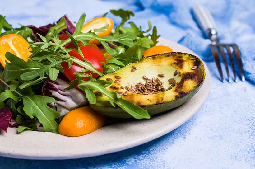 Kumquat and Avocado Salad Recipe. Avocado, Kumquat, Salad Greens, Cherry Tomatoes and Balsamic Vinegar.