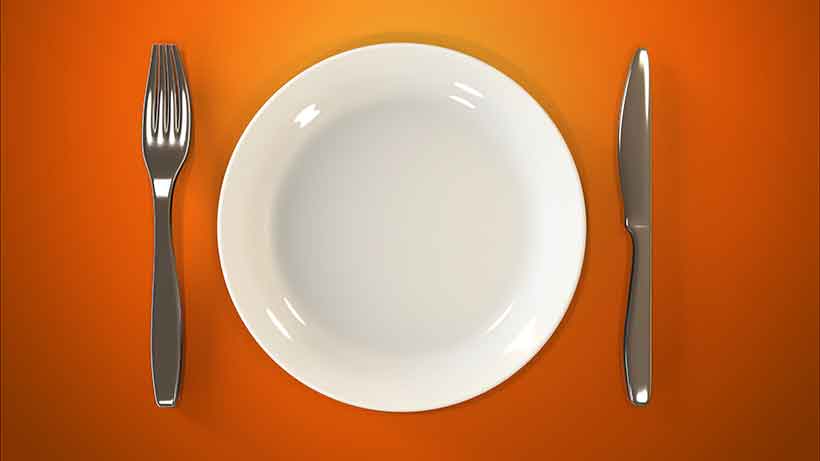 Should I Fast on Keto? An Empty Plate Signifying That Someone is Fasting.