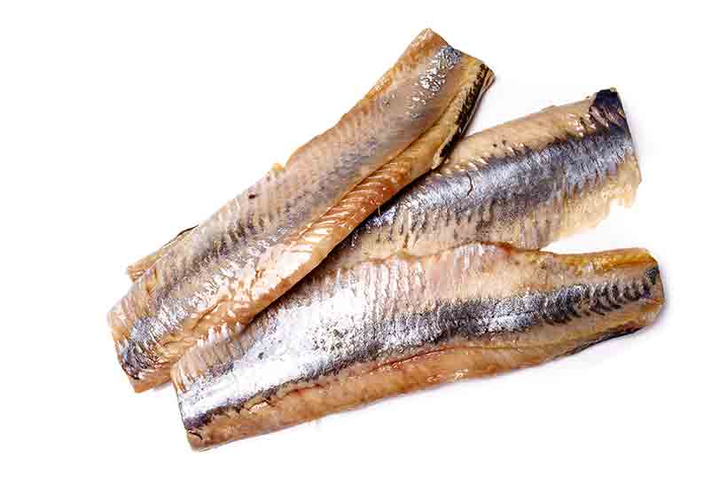 Herring: A Healthy Oily Fish. A Fillet of Herring On a Plate.