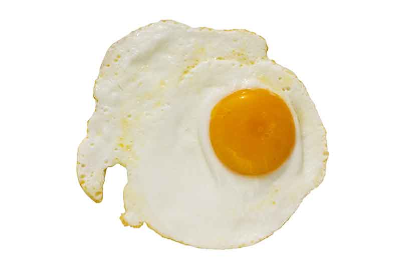 Eggs: One of the Healthiest Foods In the World. A Fried Egg With A Bold Orange Yolk.