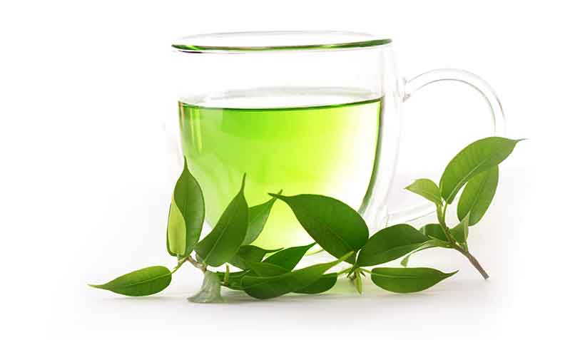 Green Tea: A Healthy Drink From East Asia. A Glass Cup of Green Tea,