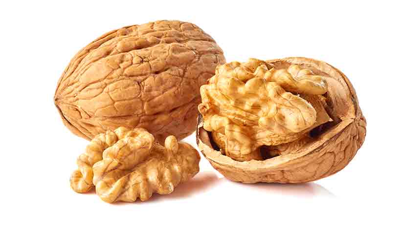 Walnut and Walnut Kernel. Some Walnuts.