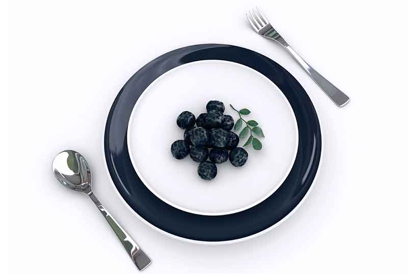 There Are Many Antioxidant Claims About Acai Berries. Polyphenol-rich Acai Berries On a Plate.