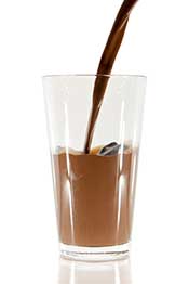 A Glass of Chocolate Milk.