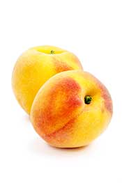 Picture of Two Peaches: The Sweet Fruit Rich in Flavonoids.